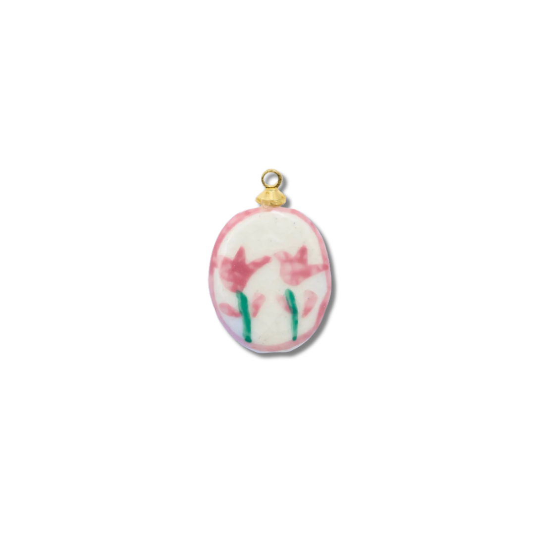 PINK TULIP CHARM (L)