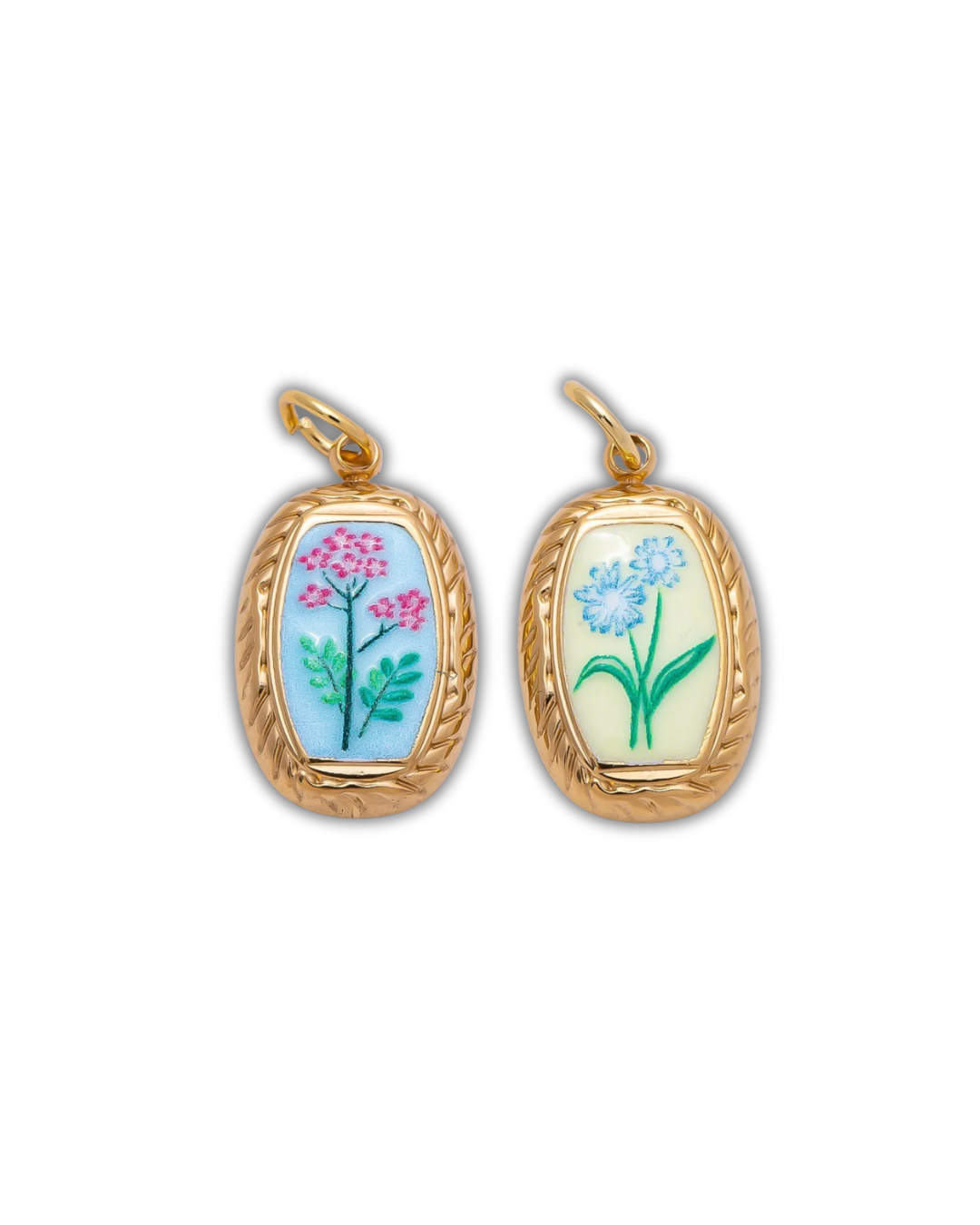 VINTAGE ENAMEL FLORALS (S)