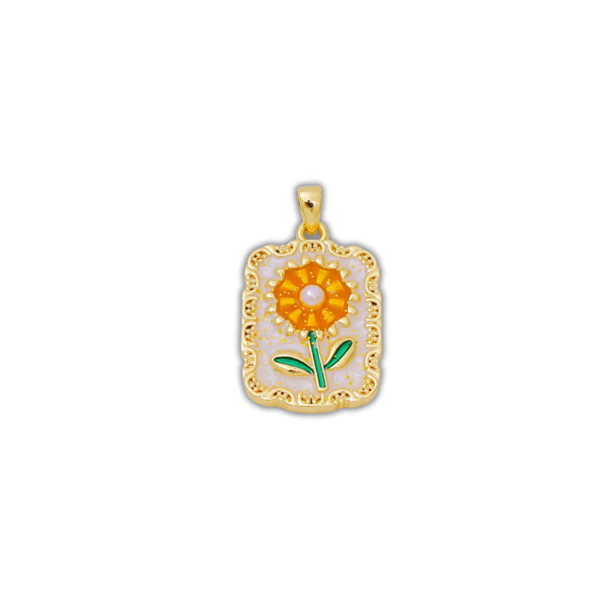 SUNFLOWER TAG CHARM