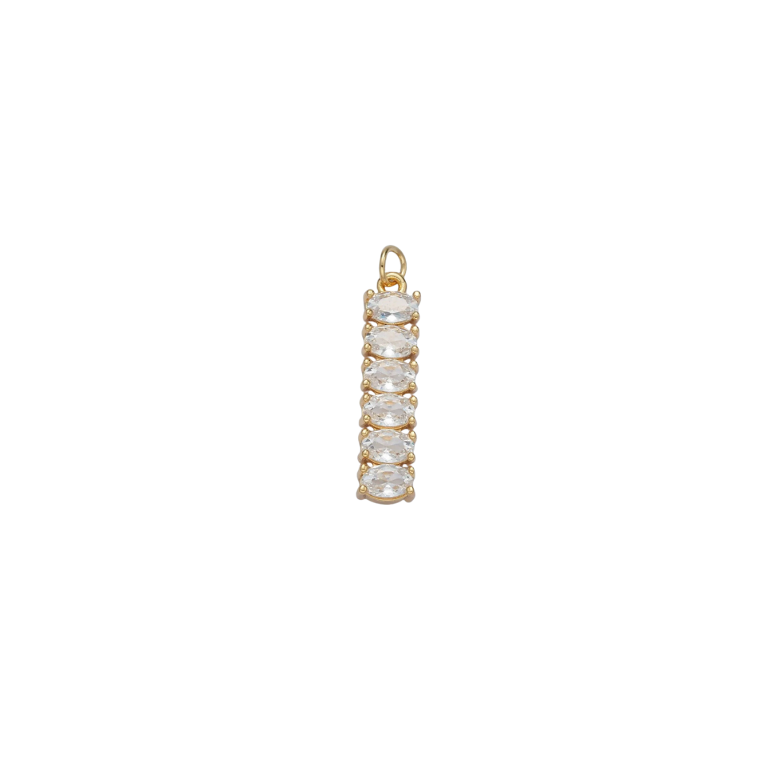CLEAR BAGUETTE CHARM (XL)