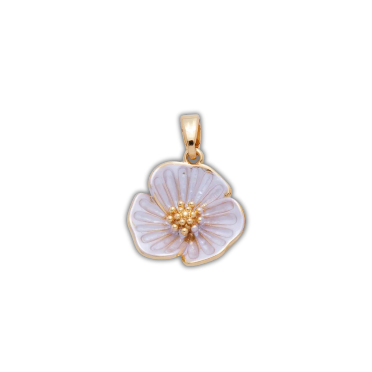PEARLY WHITE FLORAL CHARM (M)