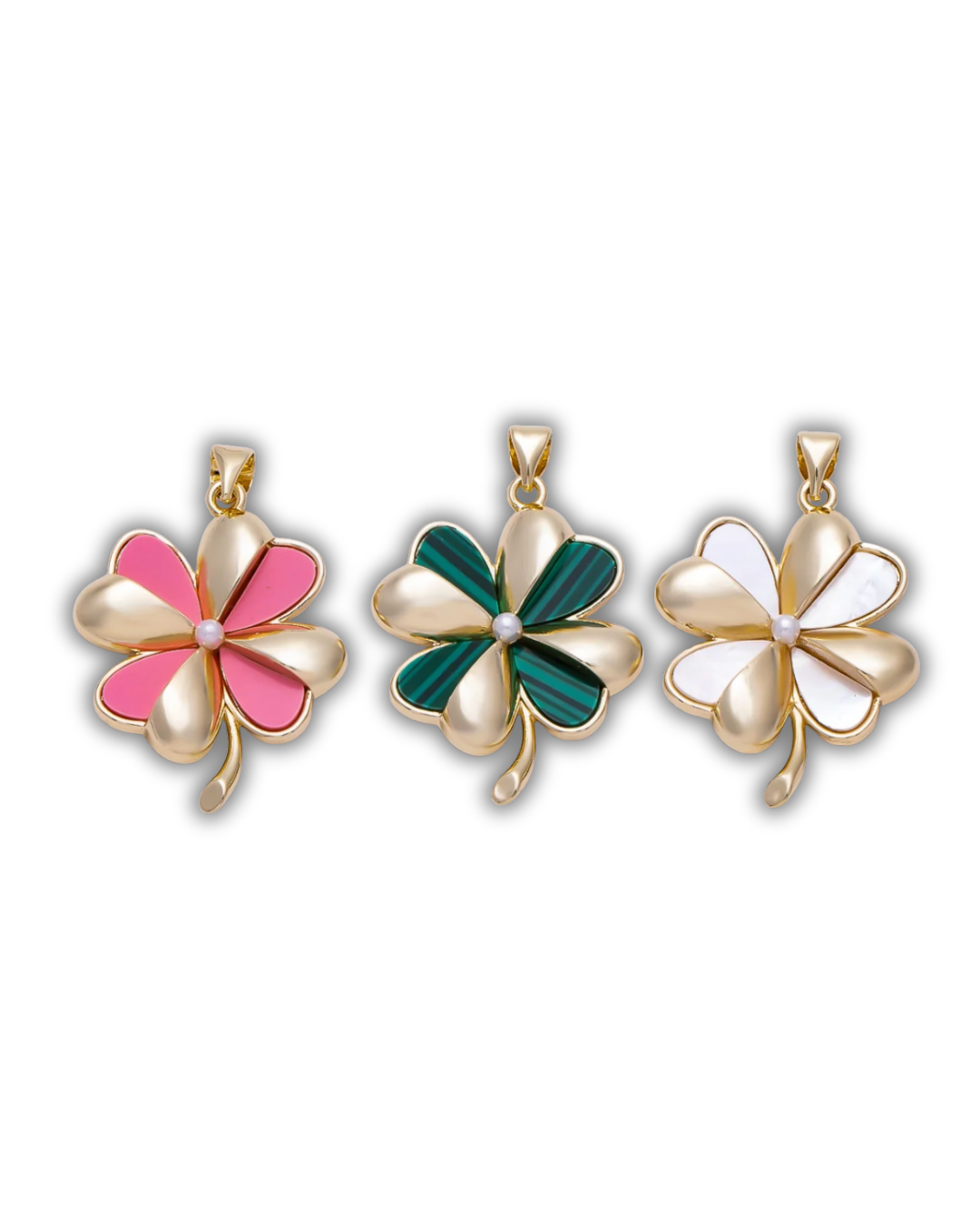 STONE CLOVER CHARMS (L)