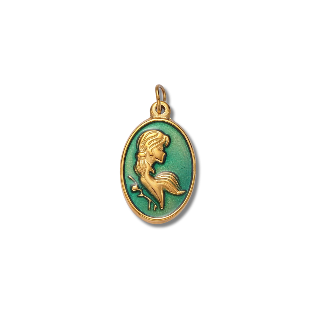 GREEN PORTRAIT COIN (L)