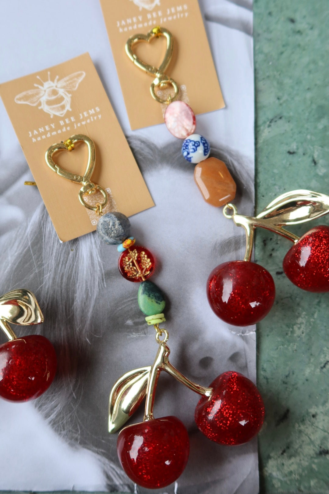 CHERRY BAG CHARMS