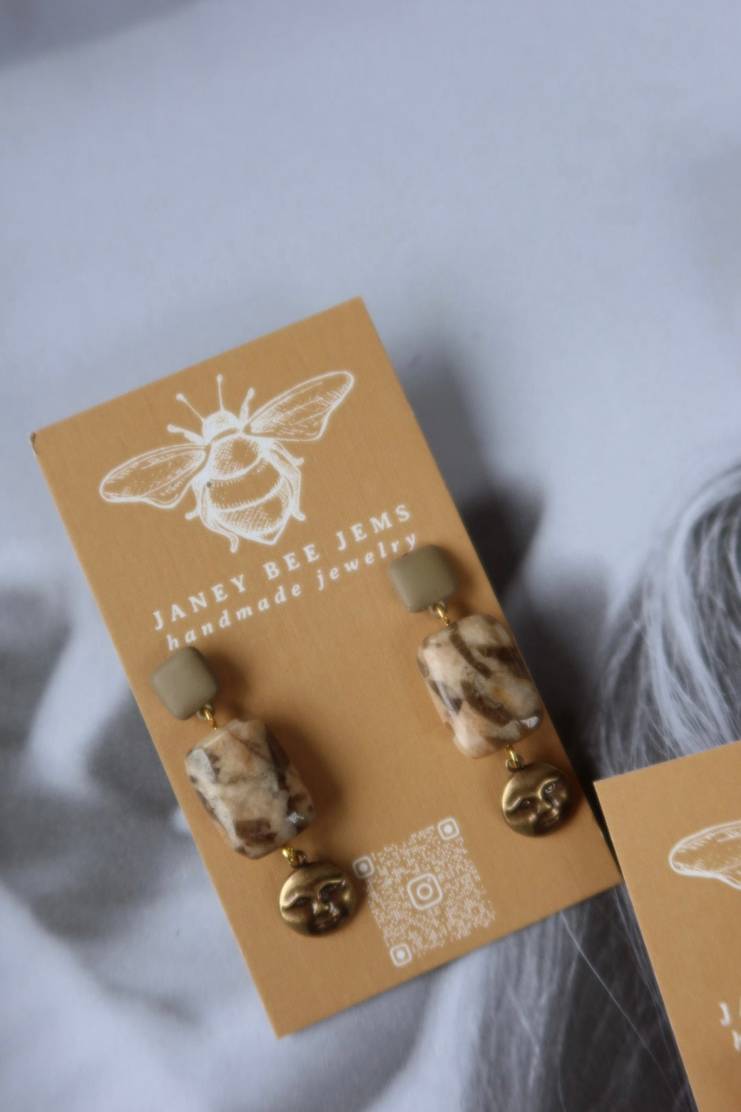 MOON FACE STUDS