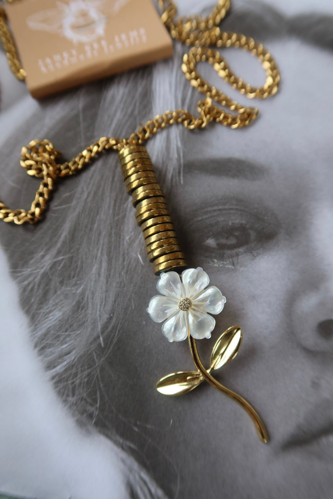 MOTHER OF PEARL LAYERING FLOWER