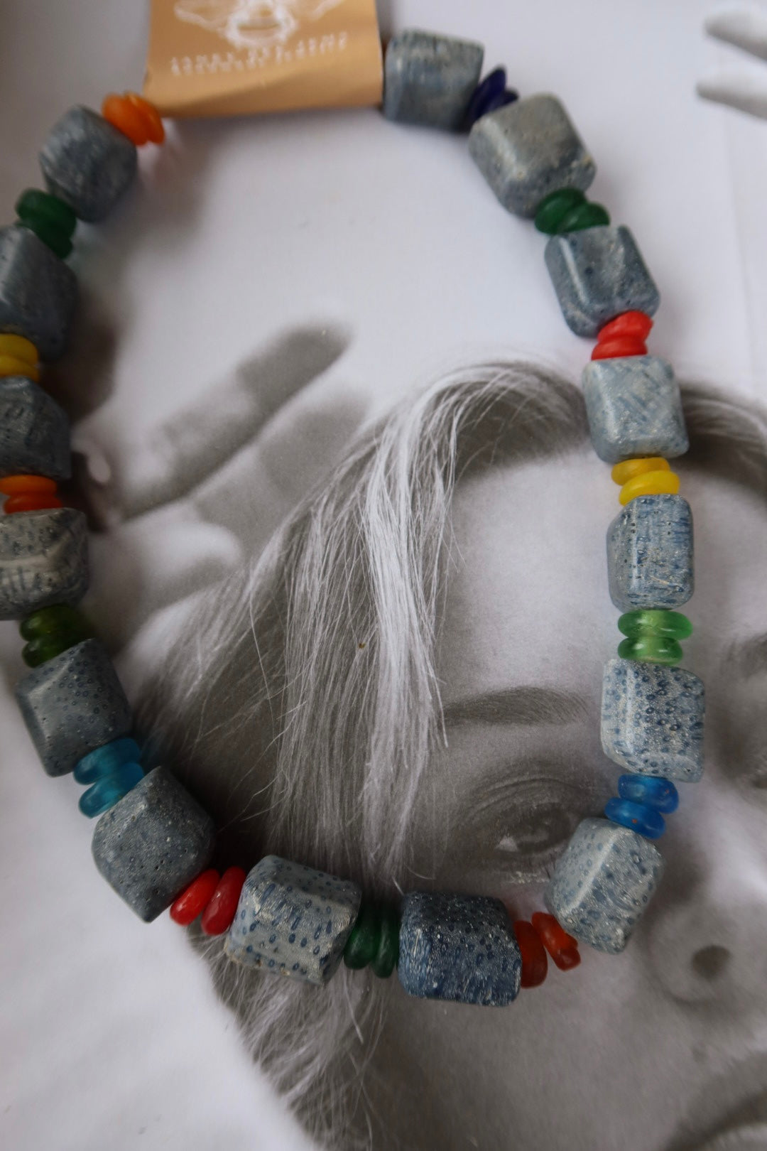 BLUE CORAL BEADED NECKLACE
