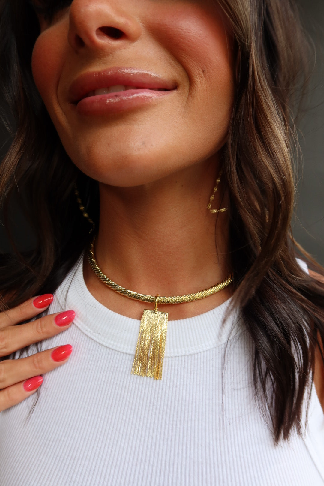 TASSEL CHAIN COLLAR