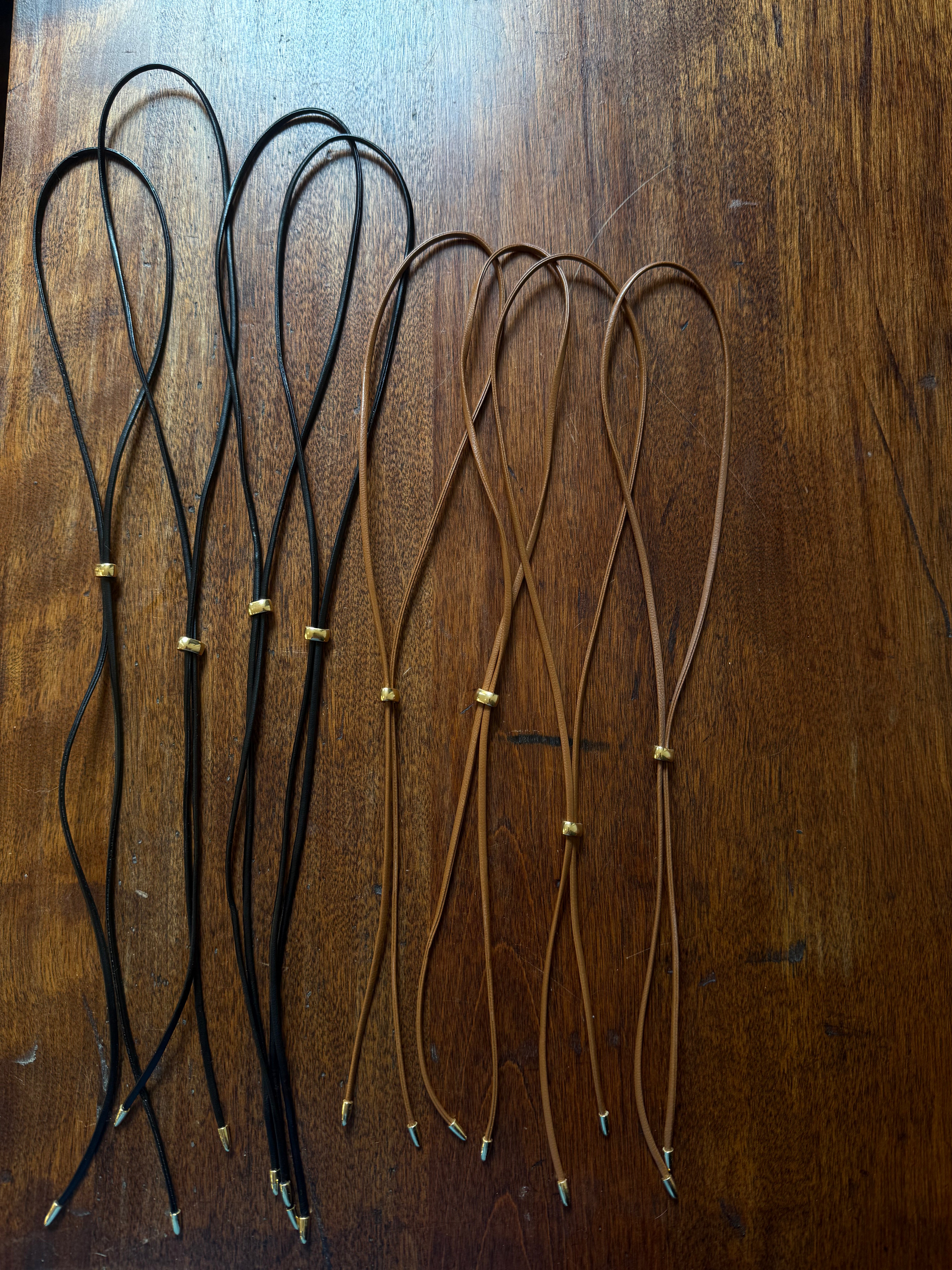 DAINTY LEATHER BOLOS