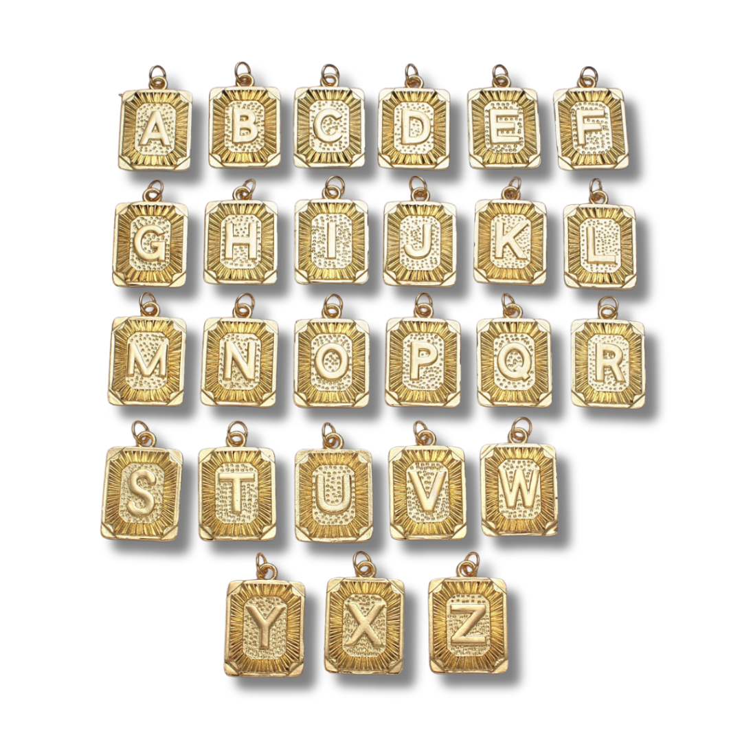 SQUARE LETTER CHARMS (L)