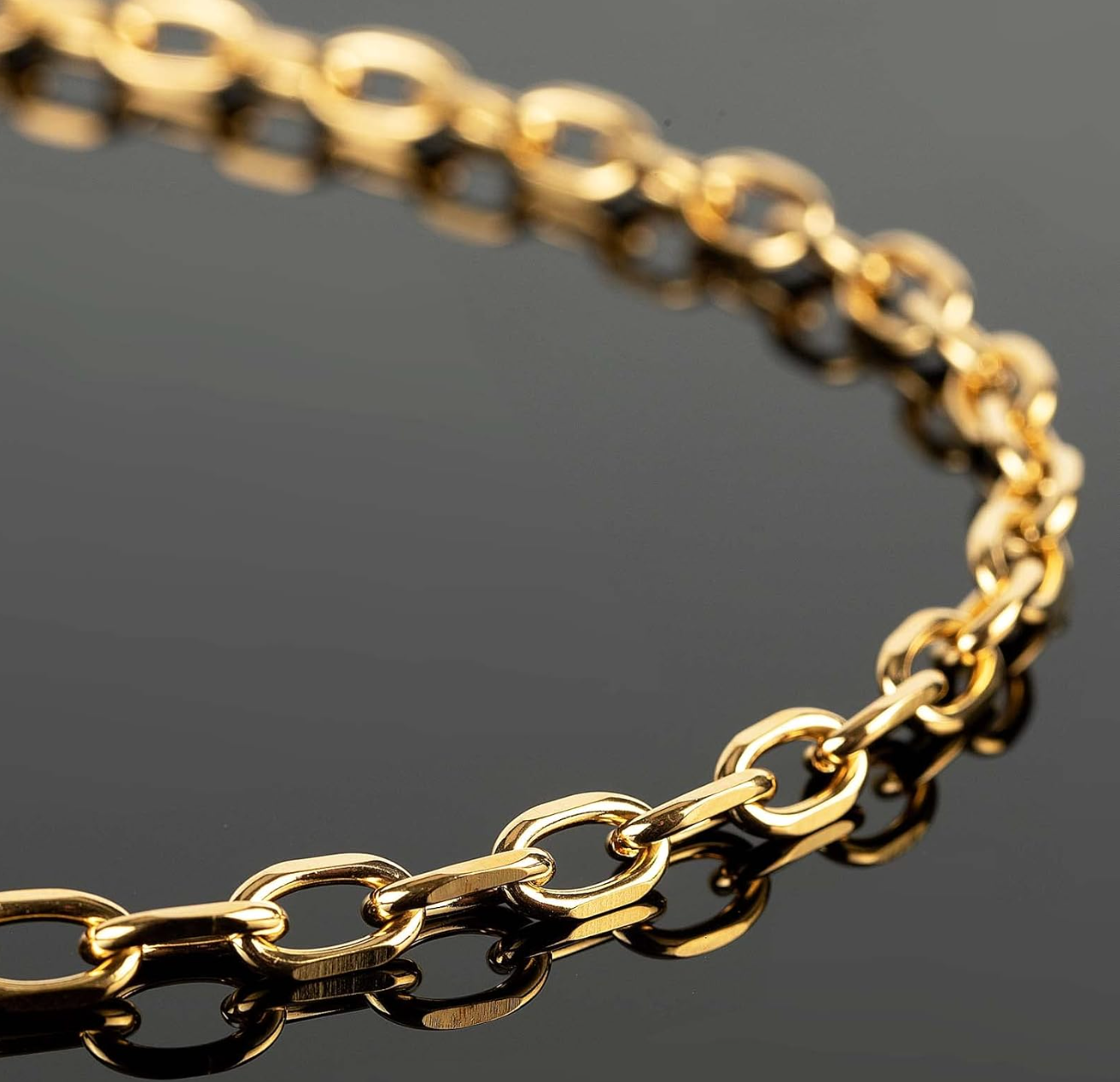 THICK ROLO CHAIN (BRACELET)