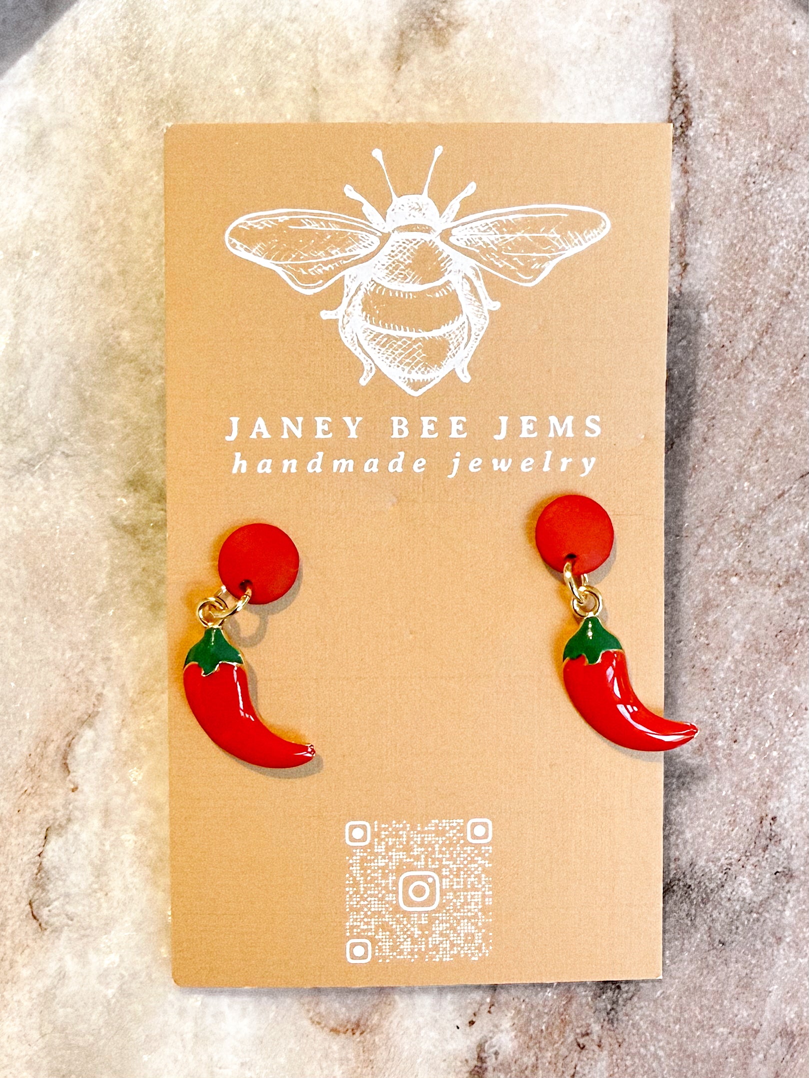 RED CHILI PEPPER EARRINGS