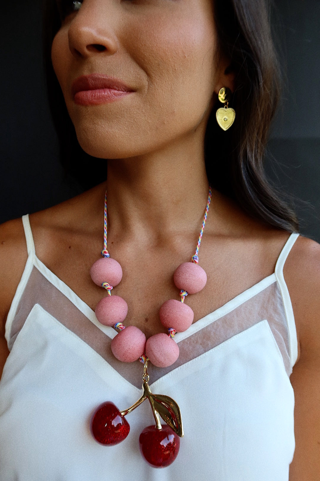 CHERRY BOMB (PINK WITH CORDING)