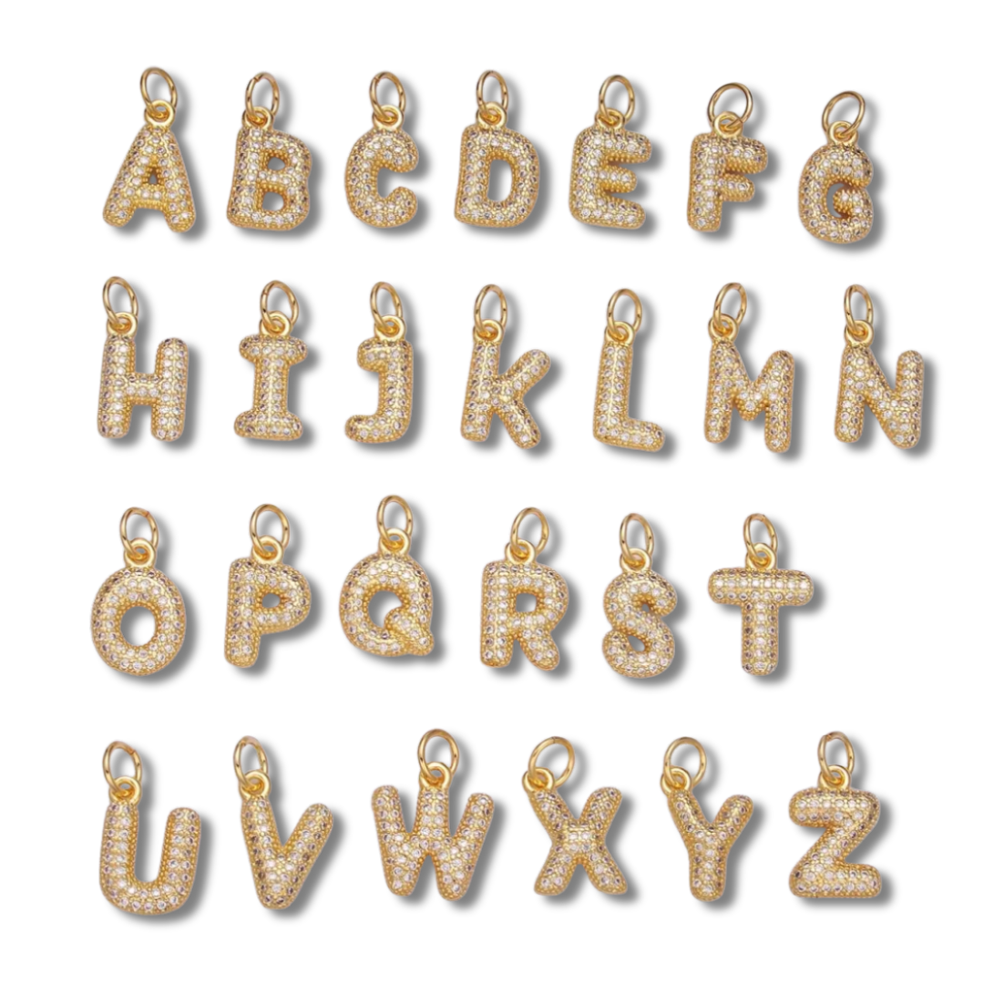 PAVE BUBBLE LETTERS ()