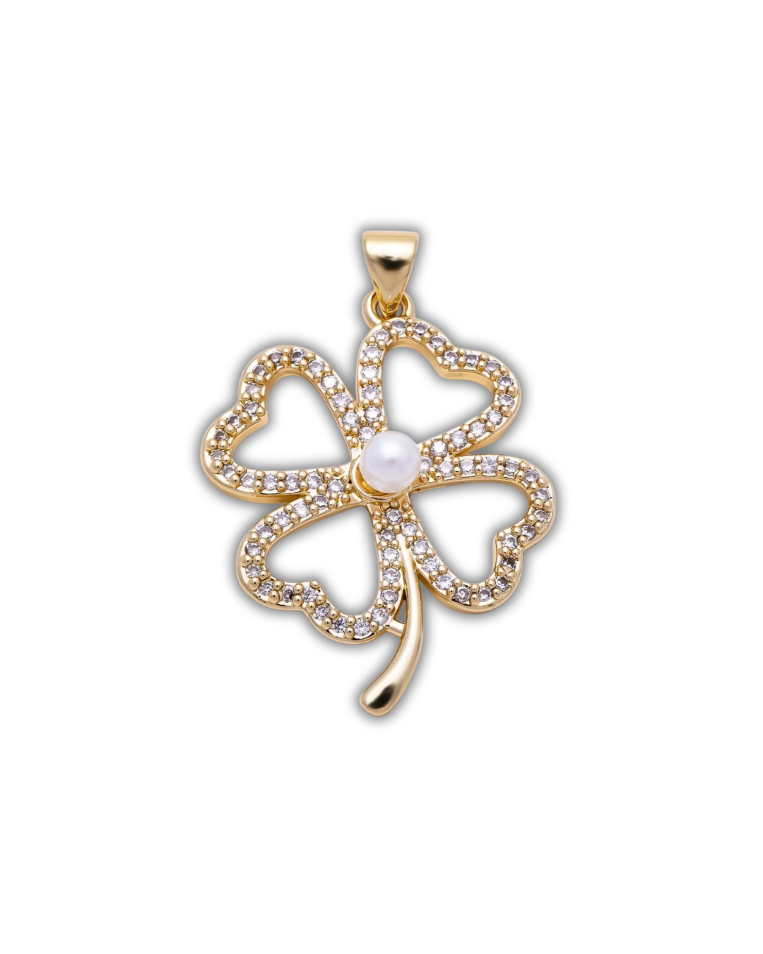 CZ PEARL CLOVER (XL)