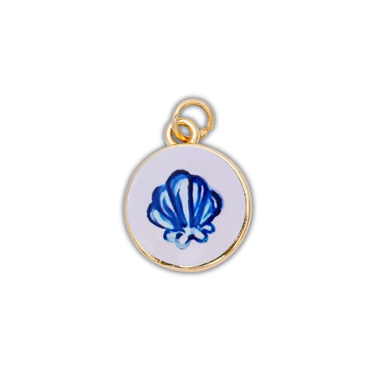 BLUE SEA SHELL CHARM (L)