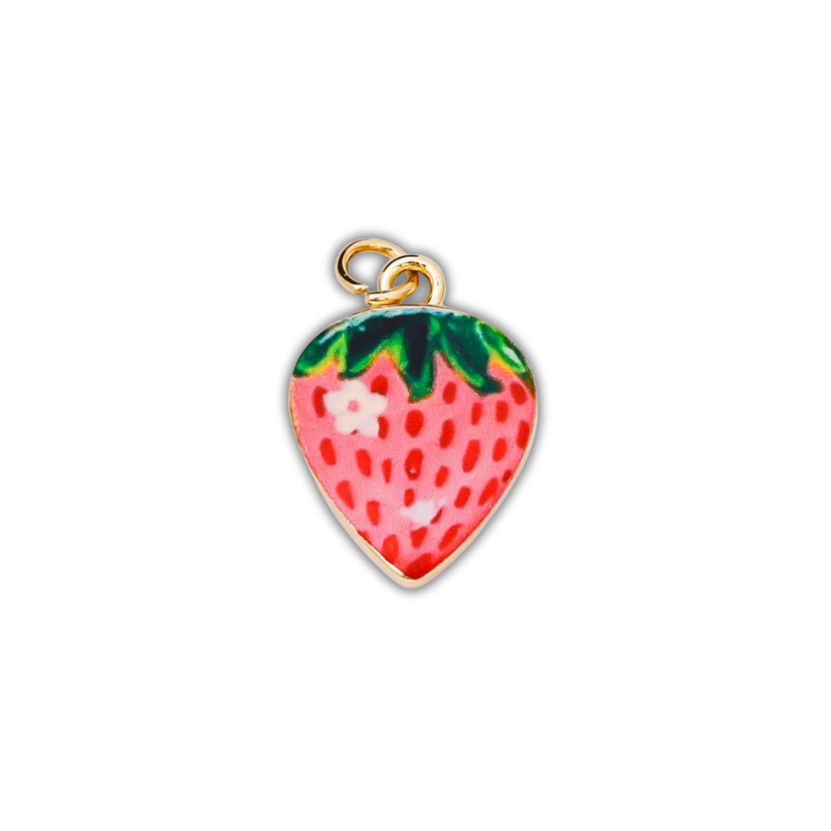 PAINTED STRAWBERRY CHARM (M)