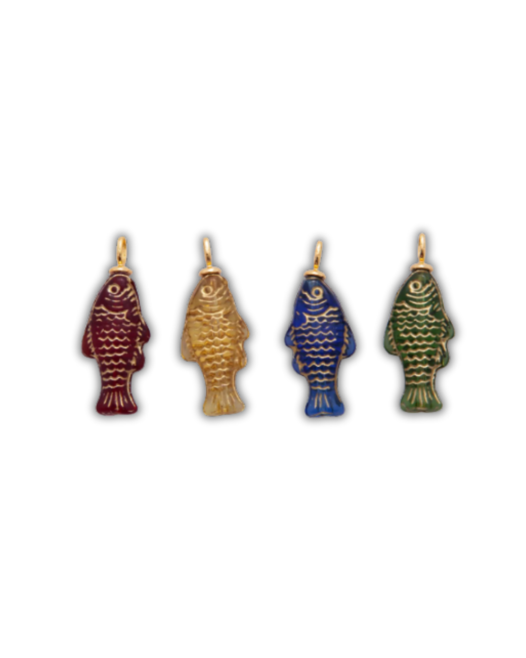 ACRYLIC COLOR FISH CHARM (L)