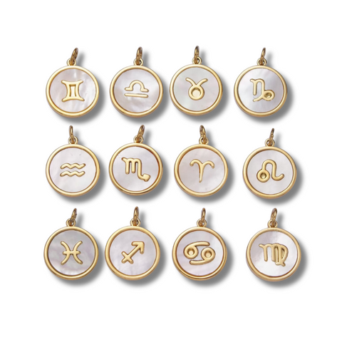 PEARL ZODIAC CHARMS