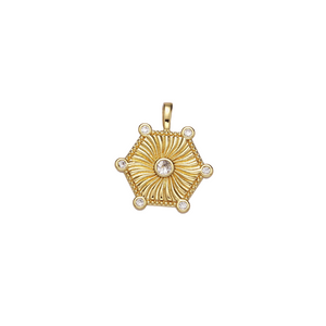 HEXAGON GOLD CHARM