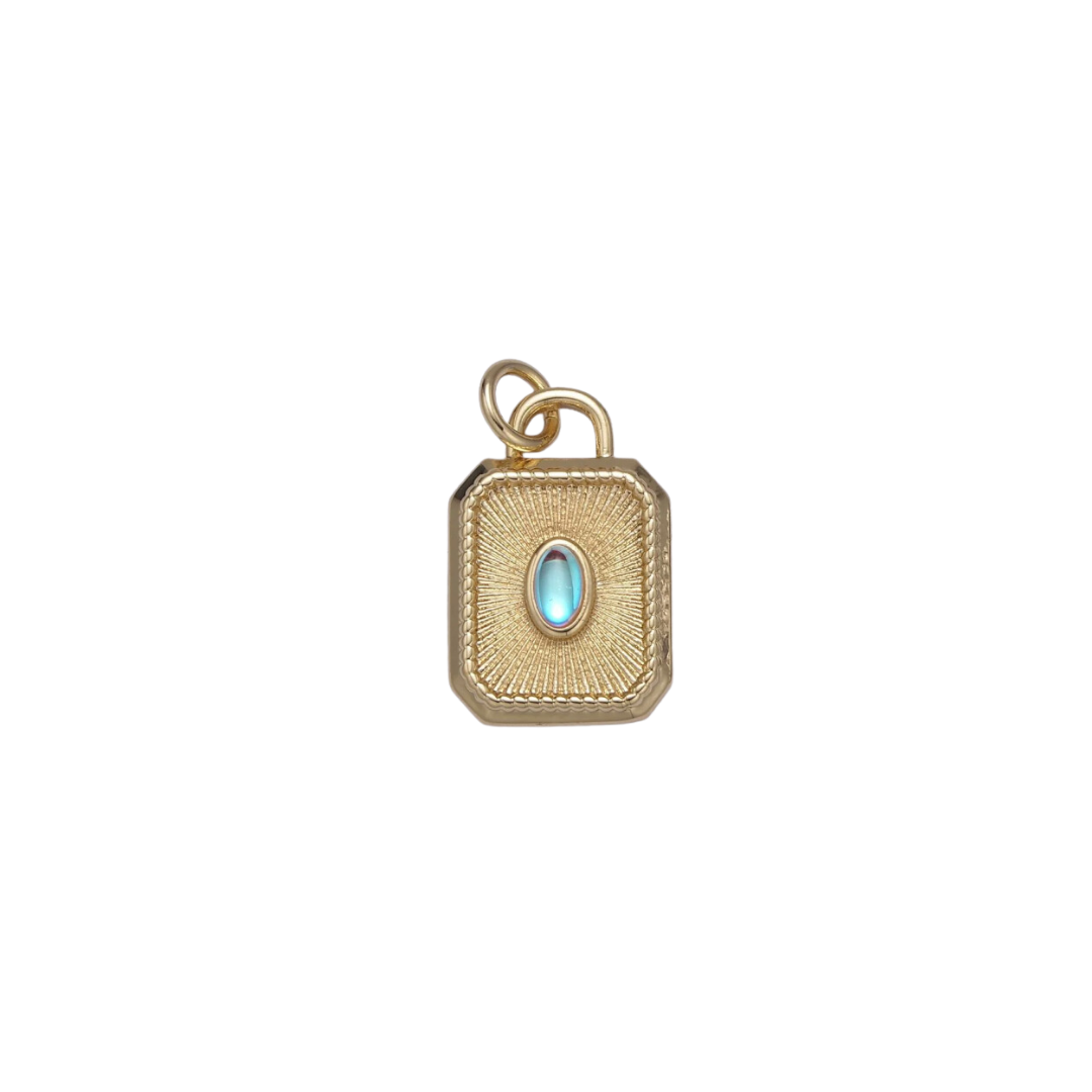 TEAL STONE TILE (L)