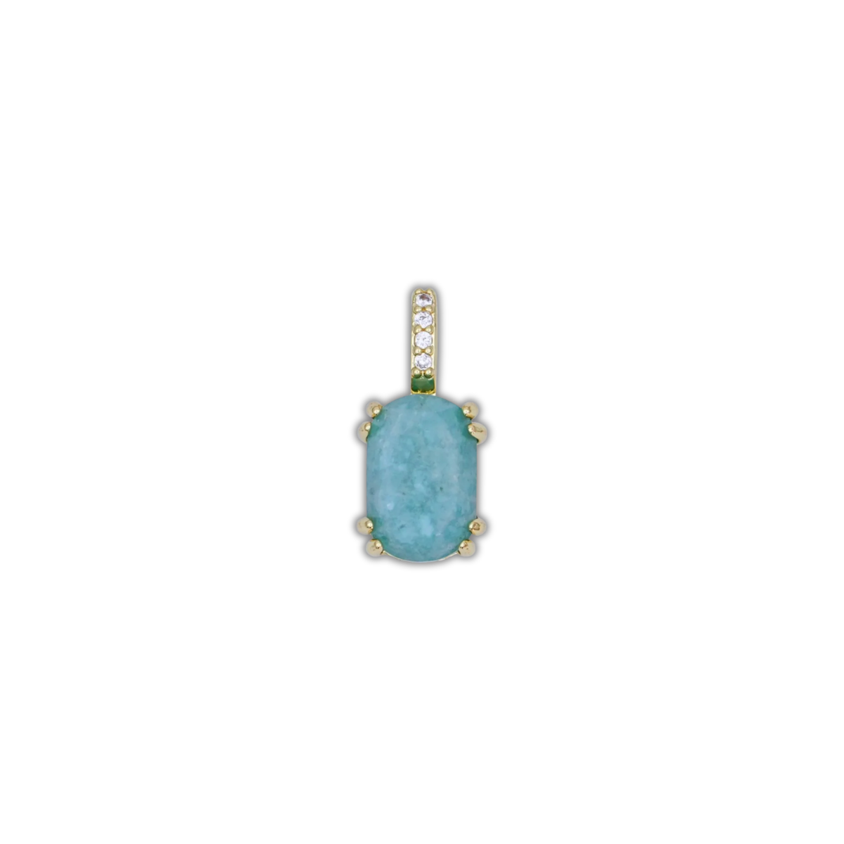 AQUAMARINE STONE CHARM (S)
