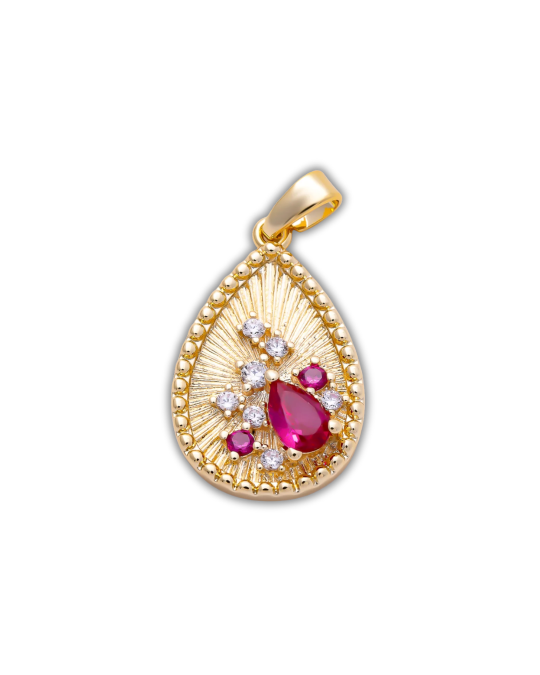 PINK CZ DROP CHARM (S)