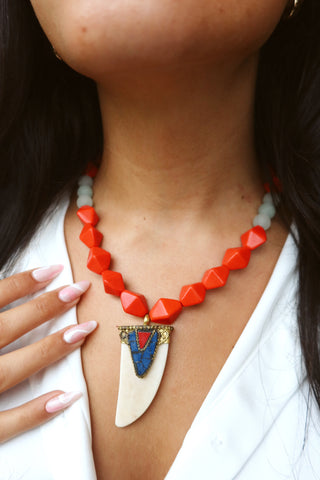 RED BONE NECKLACE