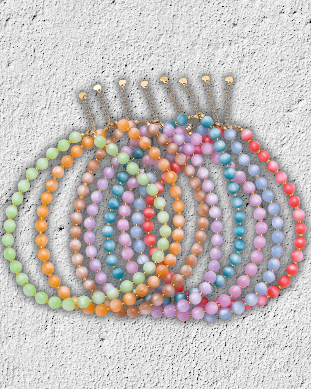 BEADED NECKLACE BASE (ROUND)