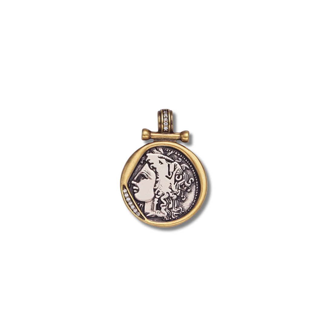 GREEK COIN CHARM (XL)