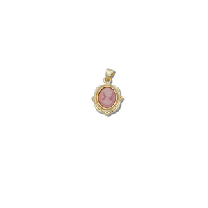 SMALL PINK CAMEO CHARM