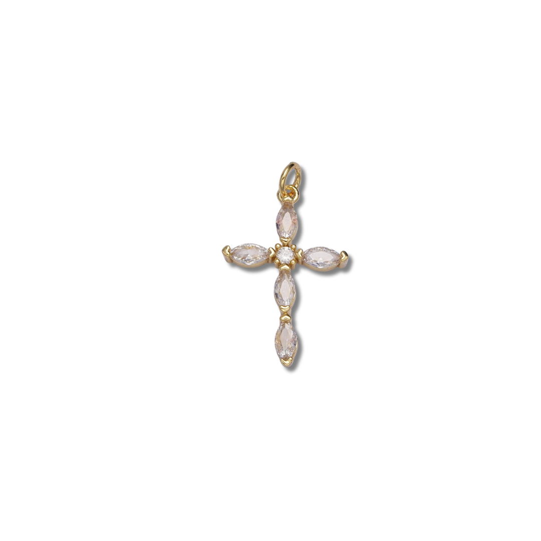 CRYSTAL CROSS CHARM