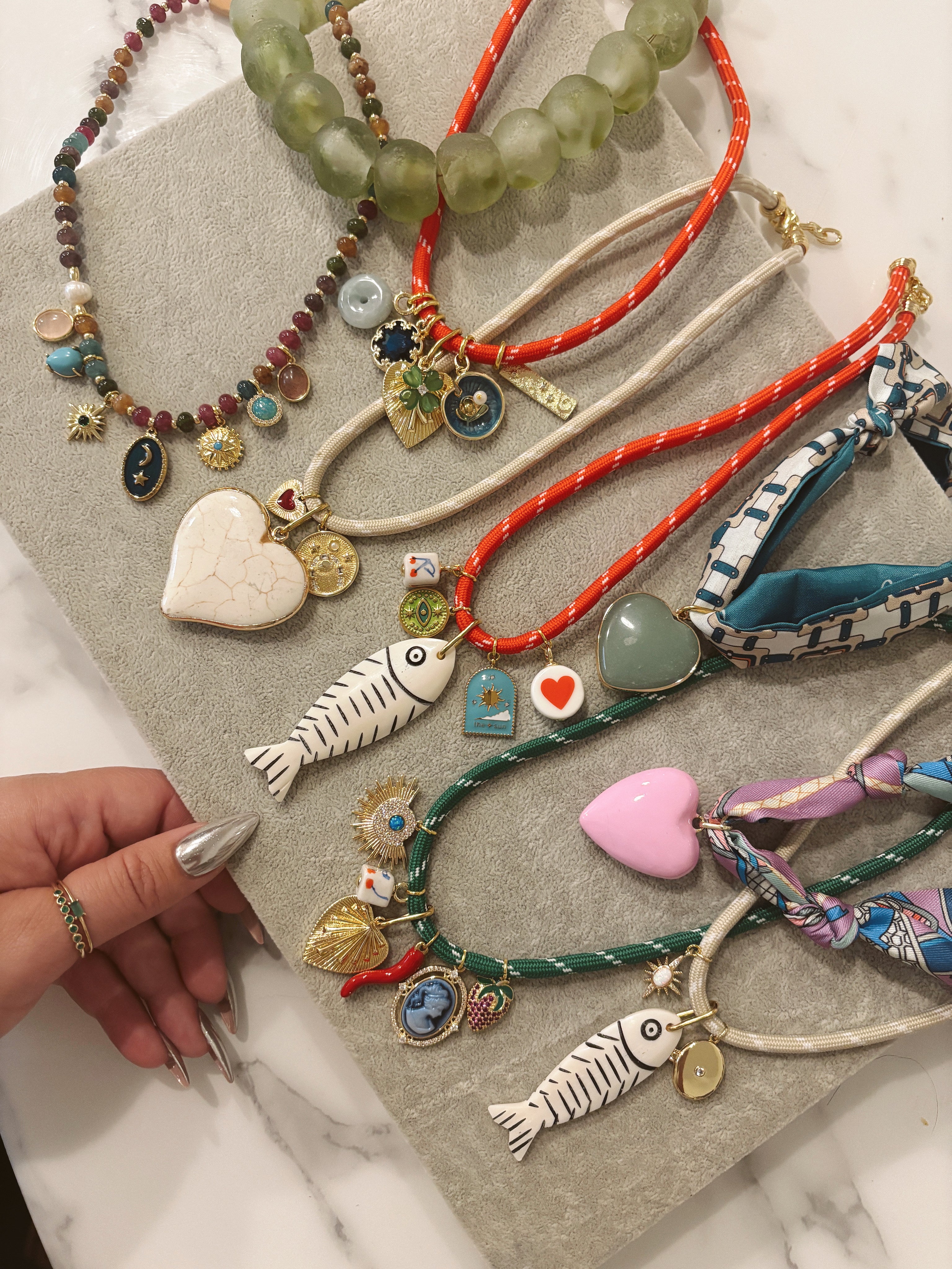 CORD CHARM NECKLACES