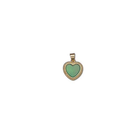 GREEN HEART CHARM