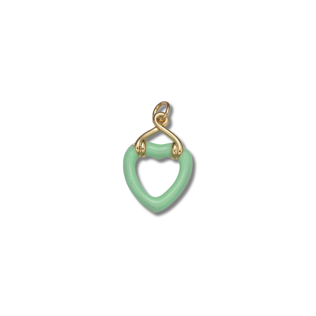 GREEN HEART CHARM