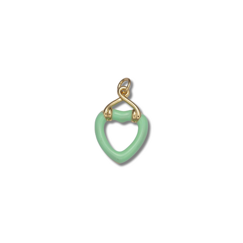 GREEN HEART CHARM