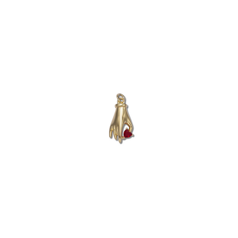 SMALL HEART HAND CHARM