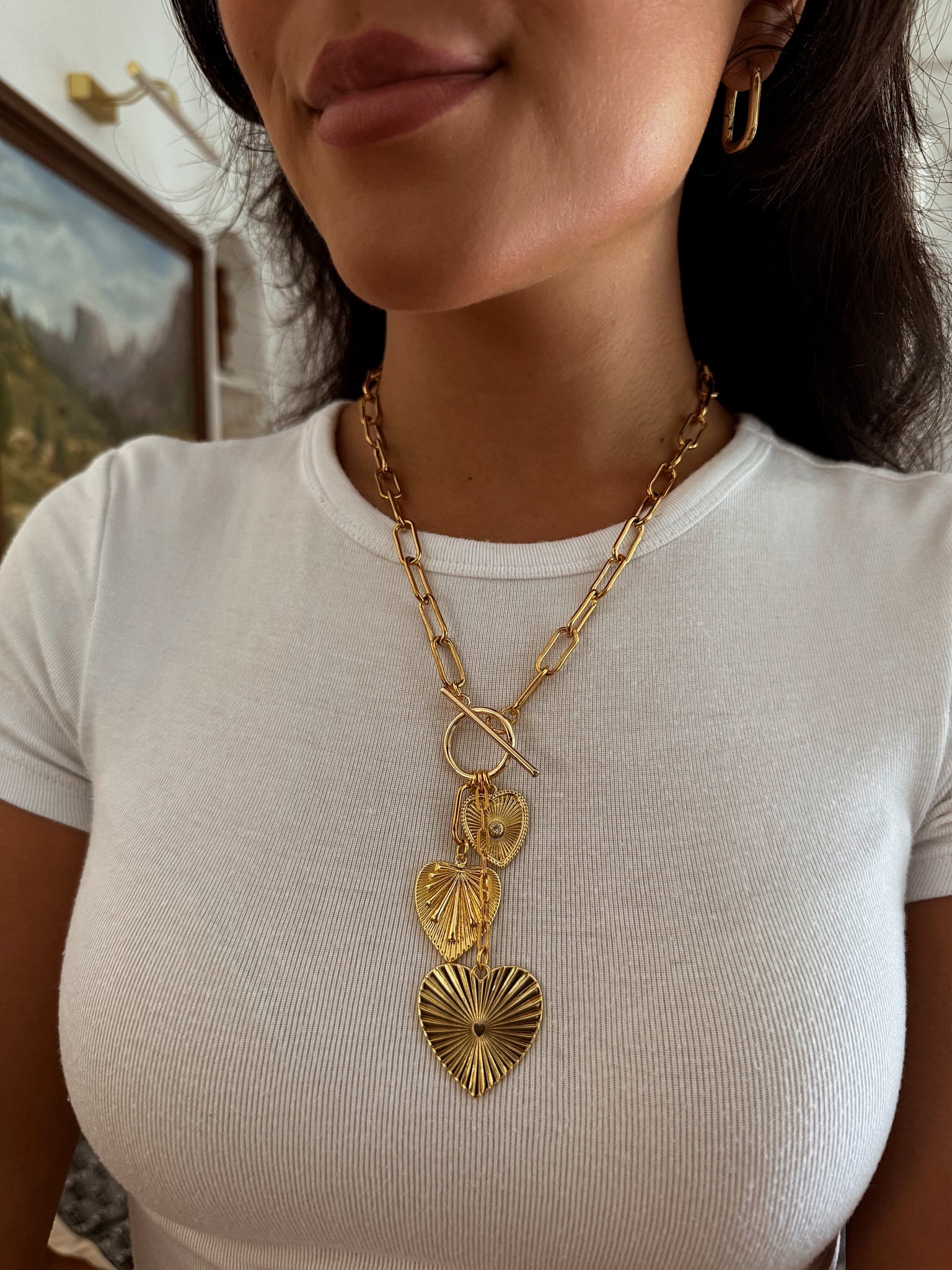 HEARTS TRIO NECKLACE