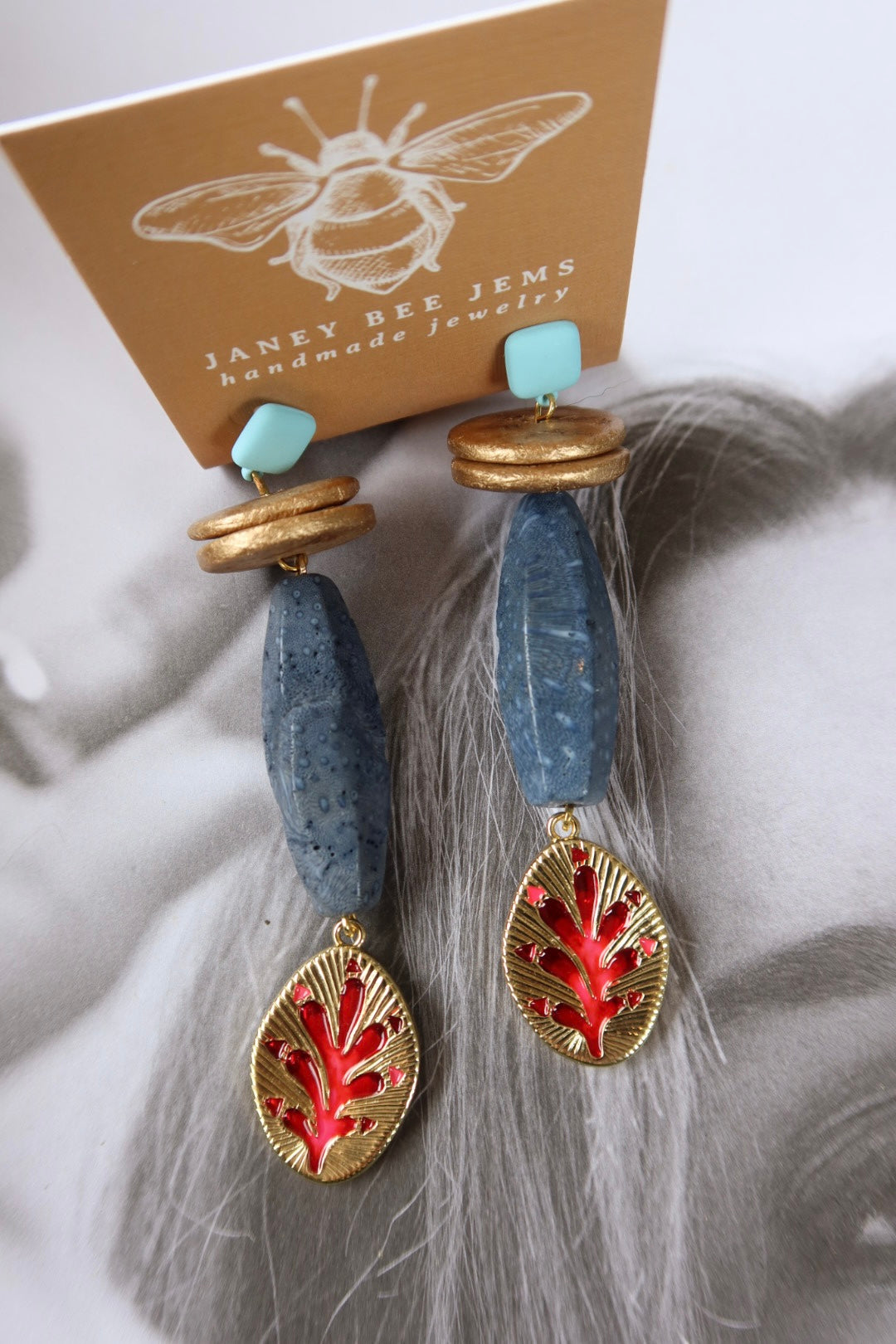 FIRE FLAME STATEMENT EARRINGS
