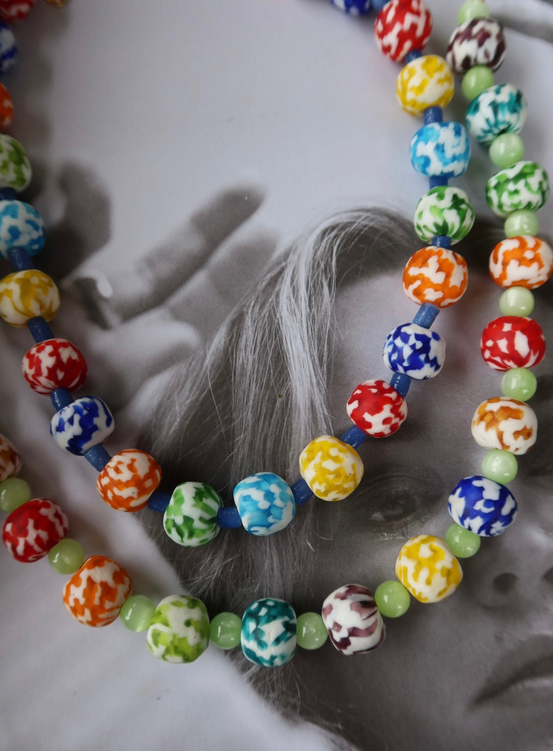 BEADED COLORFUL GLASS BEADS