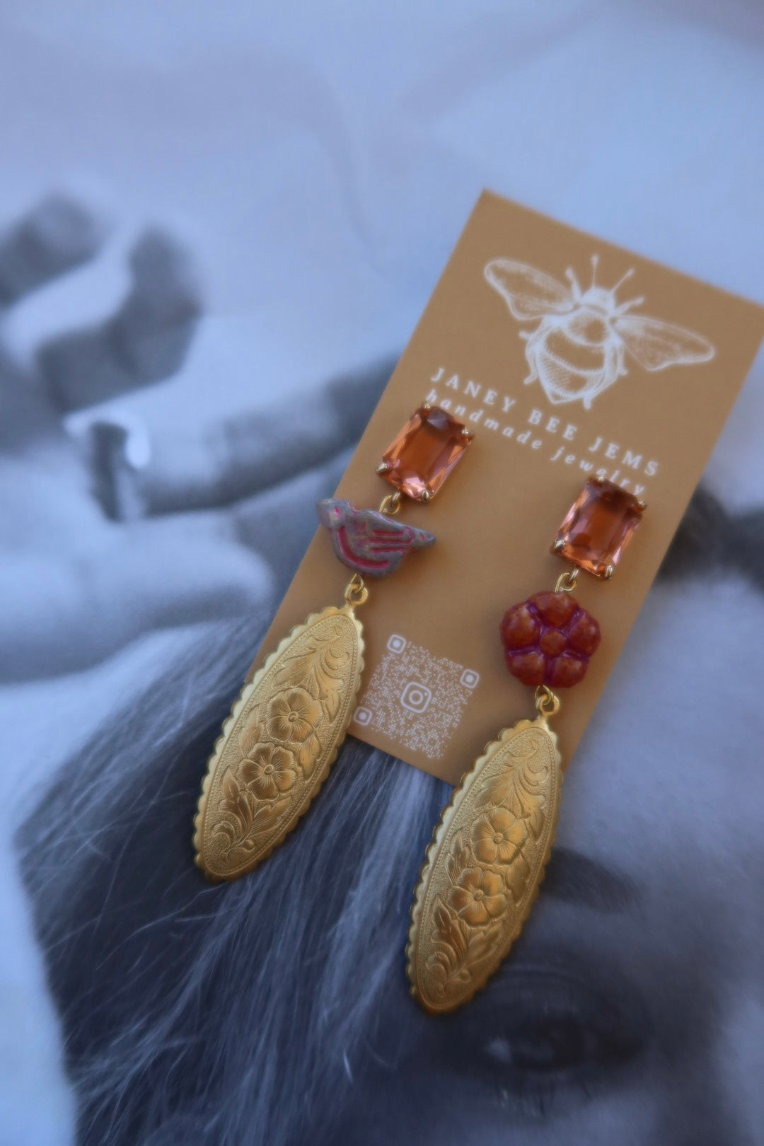 BIRD AND FLOWER EAR