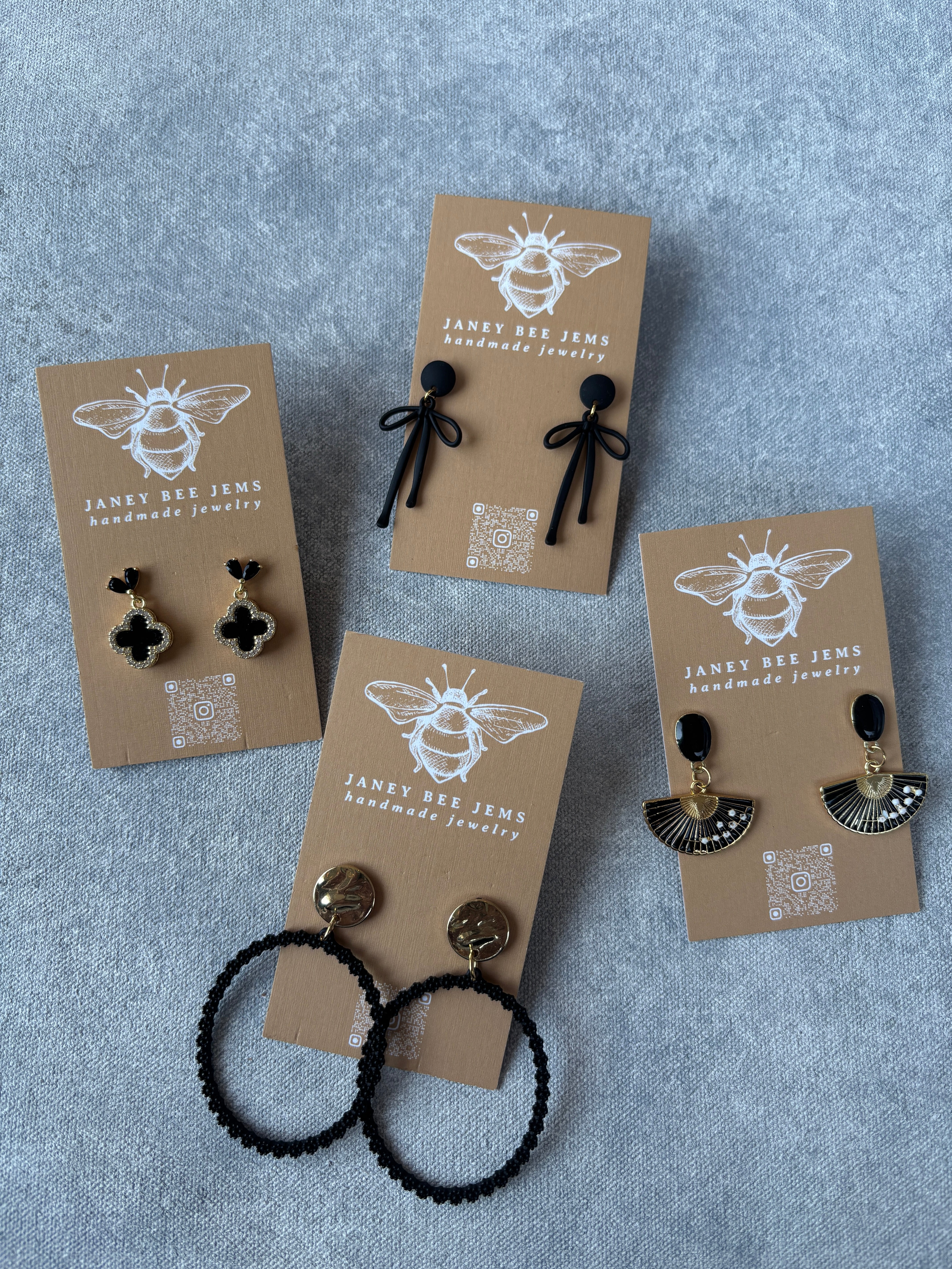 BLACK EARRINGS