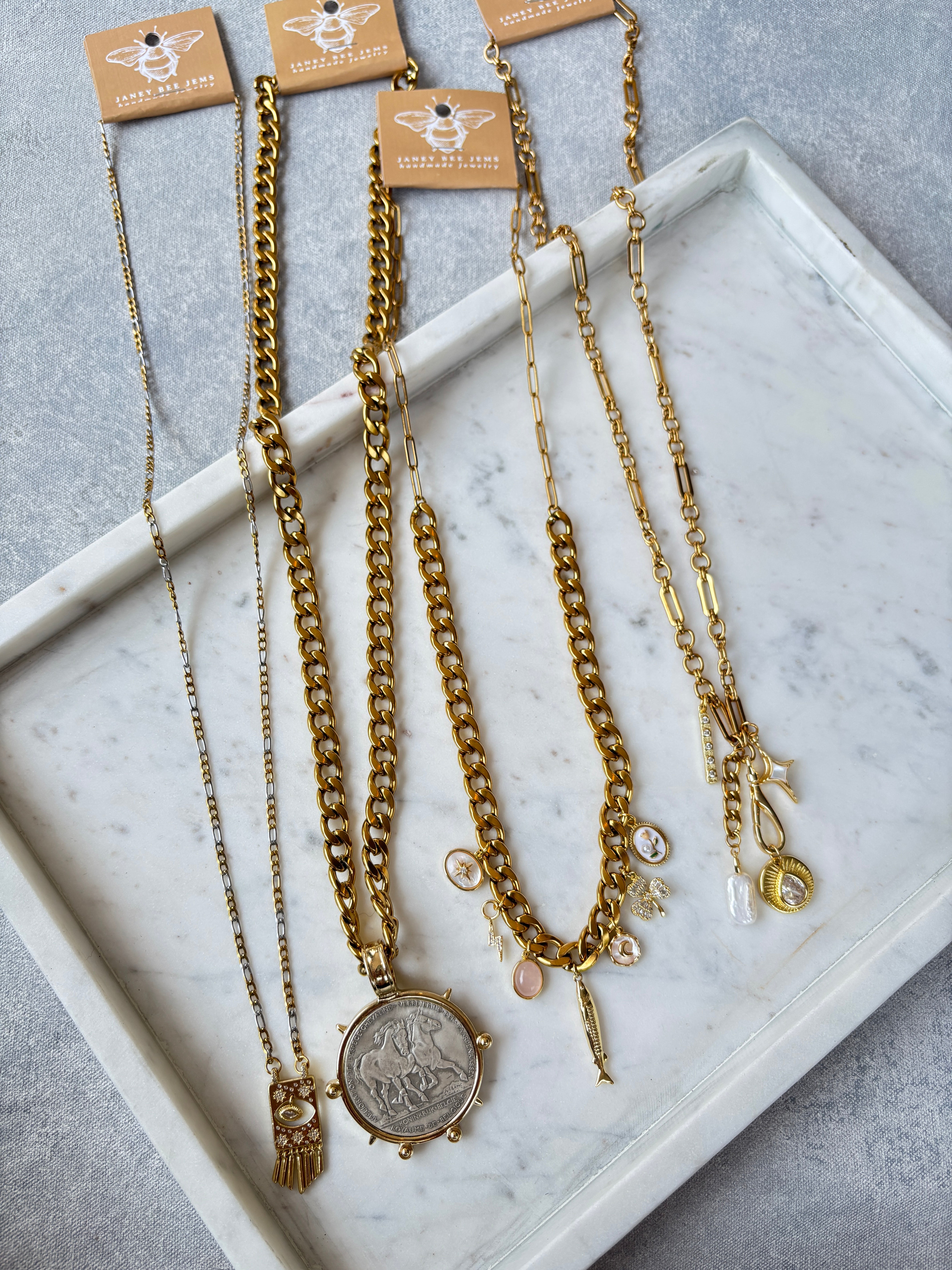 LONG LAYERING NECKLACES