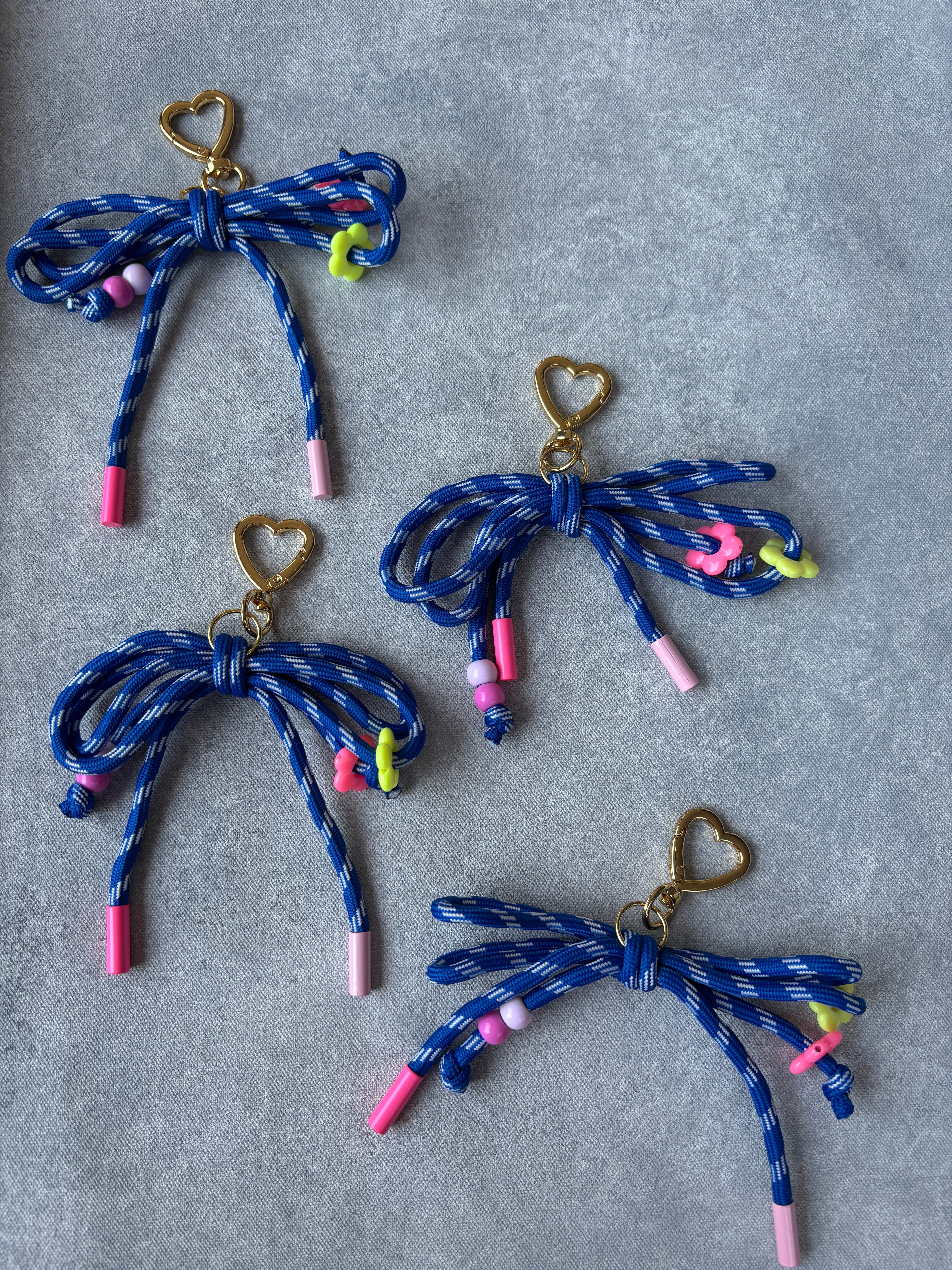 BLUE CORD BAG CHARMS