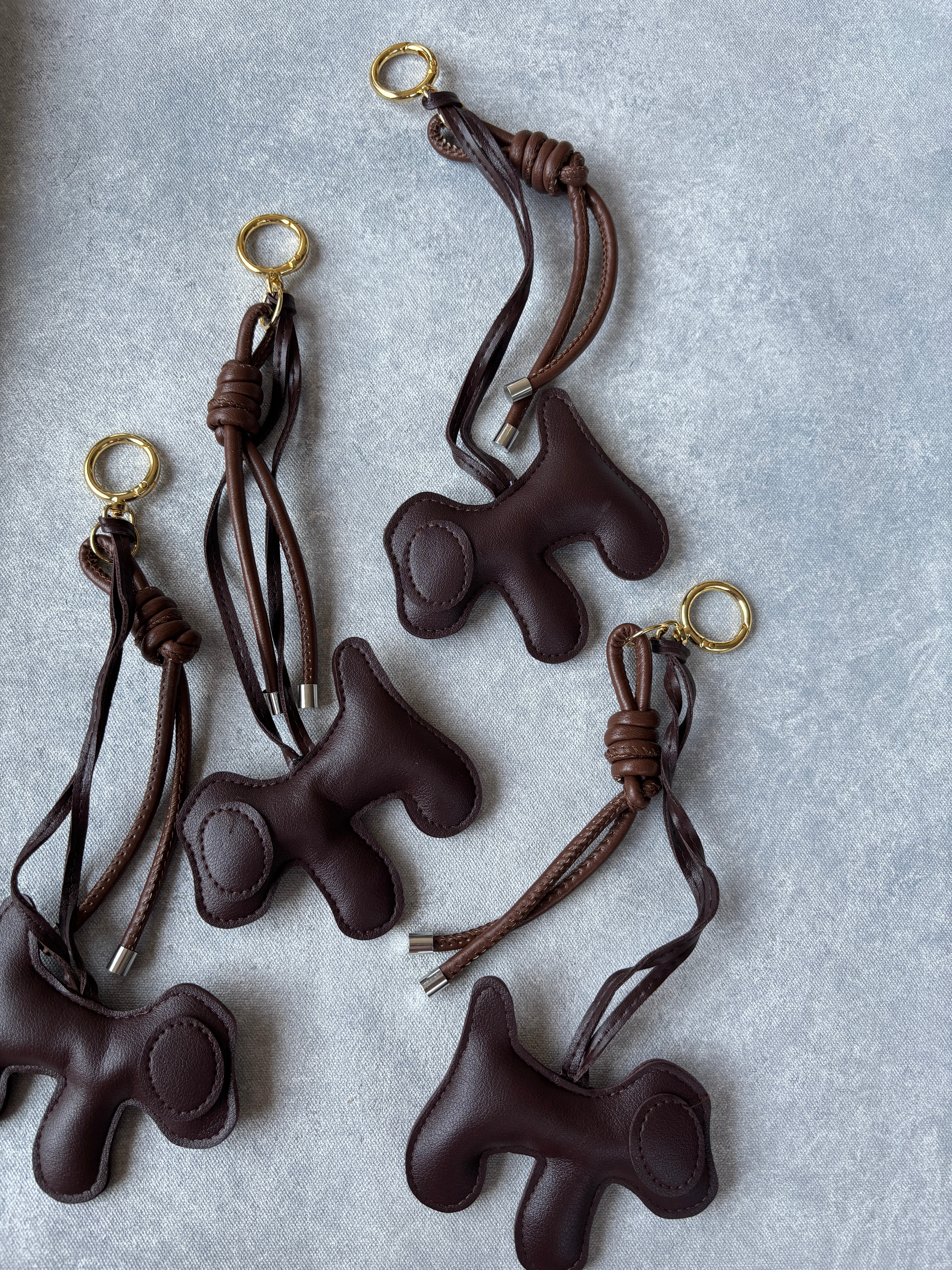 DOG AND TASSEL BAG CHARMS