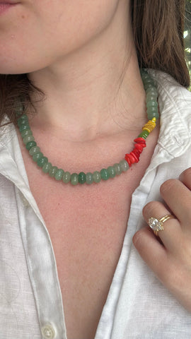 JADE BEADED NECKLACE