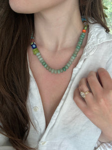 JADED AURA BEADED NECKLACE