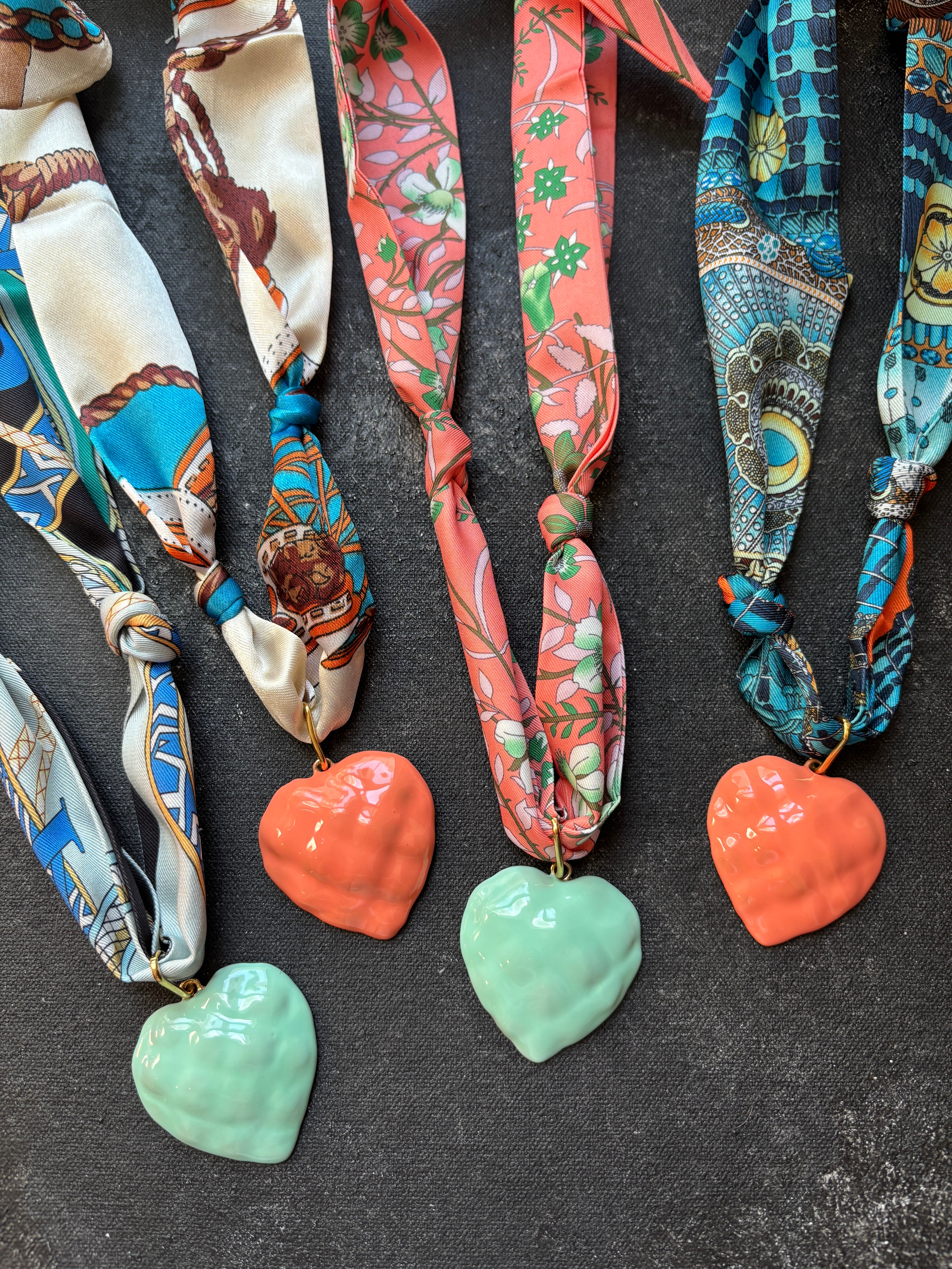 LARGE ENAMEL HEARTS