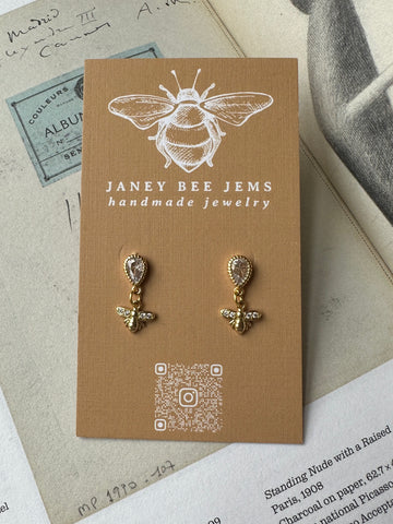 BEE DROP EARRINGS