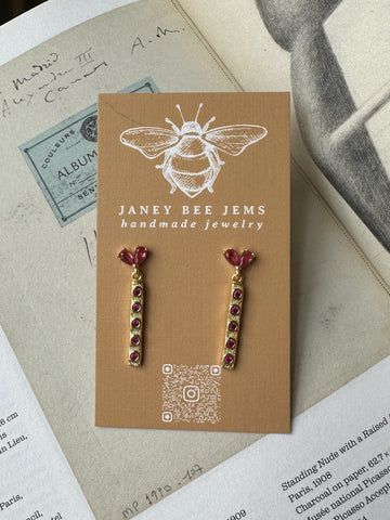 ROSE BAR EARRINGS